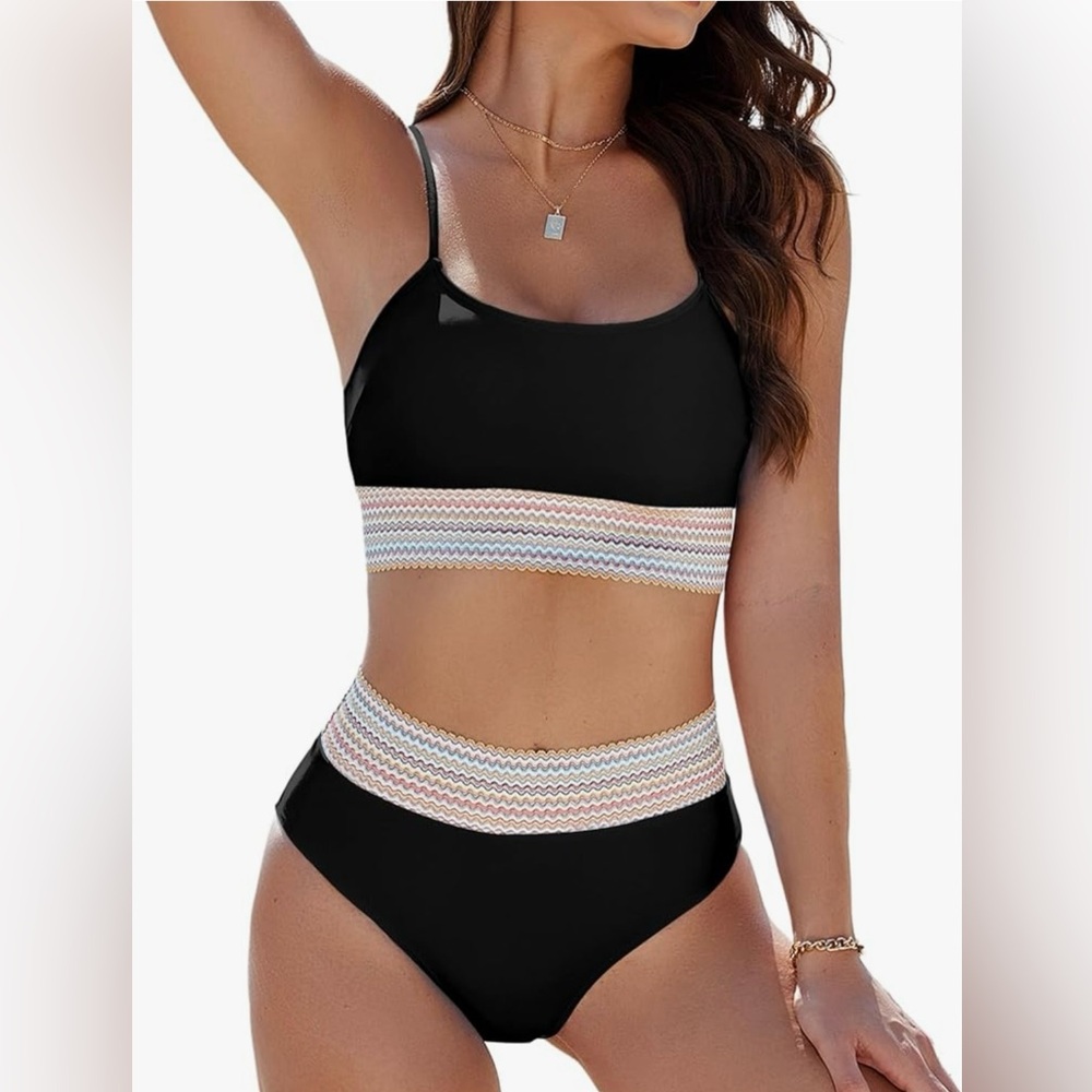 NWOT Buauty Bikini Sets for Womens Tummy Control Swimsuits High Waisted